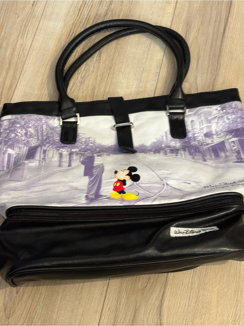 Disney Black, White and Purple Mickey Tote Bag